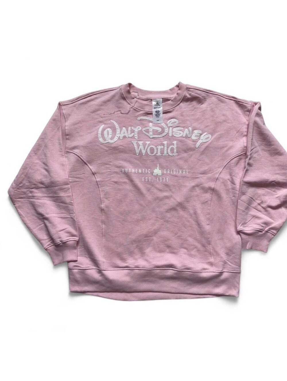 Disney Parks Walt Disney World Pink Sweatshirt Pullover M NWT Mickey Mouse